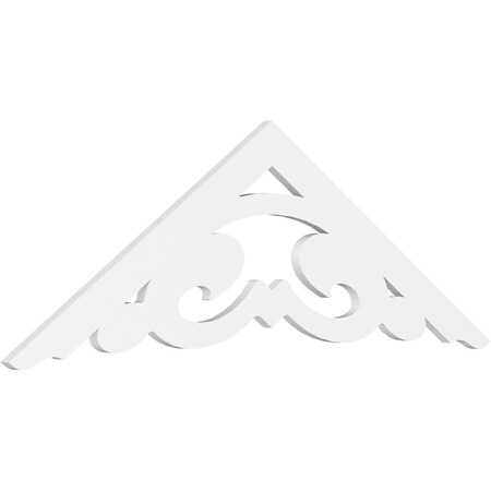 Ekena Millwork Pitch Preston Architectural Grade PVC Gable Pediment, 60"W x 20"H x 1"P (8/12) GPP060X020X100PRE